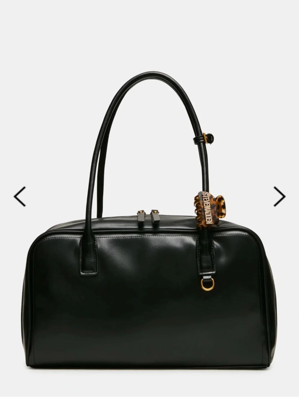 Steve Madden BNIB Black Leather Bag - Picture 1 of 12